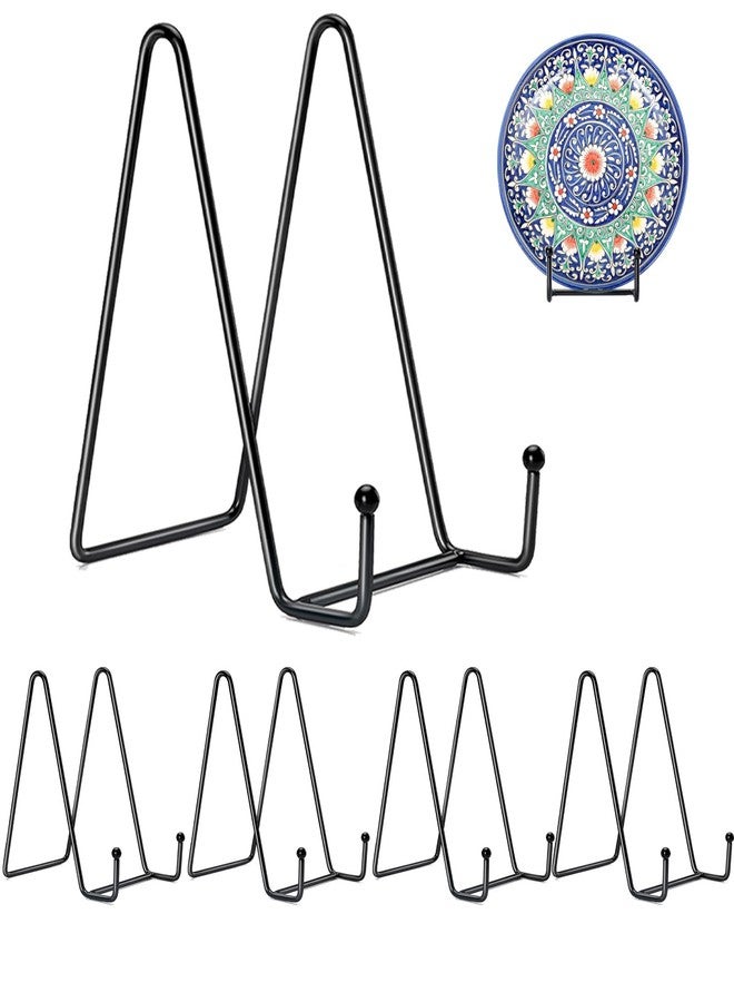Kruodop مجموعة كروودوب من 5 حوامل عرض للأطباق، حامل عرض للأطباق مقاس 4 بوصات، حوامل إطارات معدنية للكتب والصور وحامل الصور وفنون الطاولة - Image 1